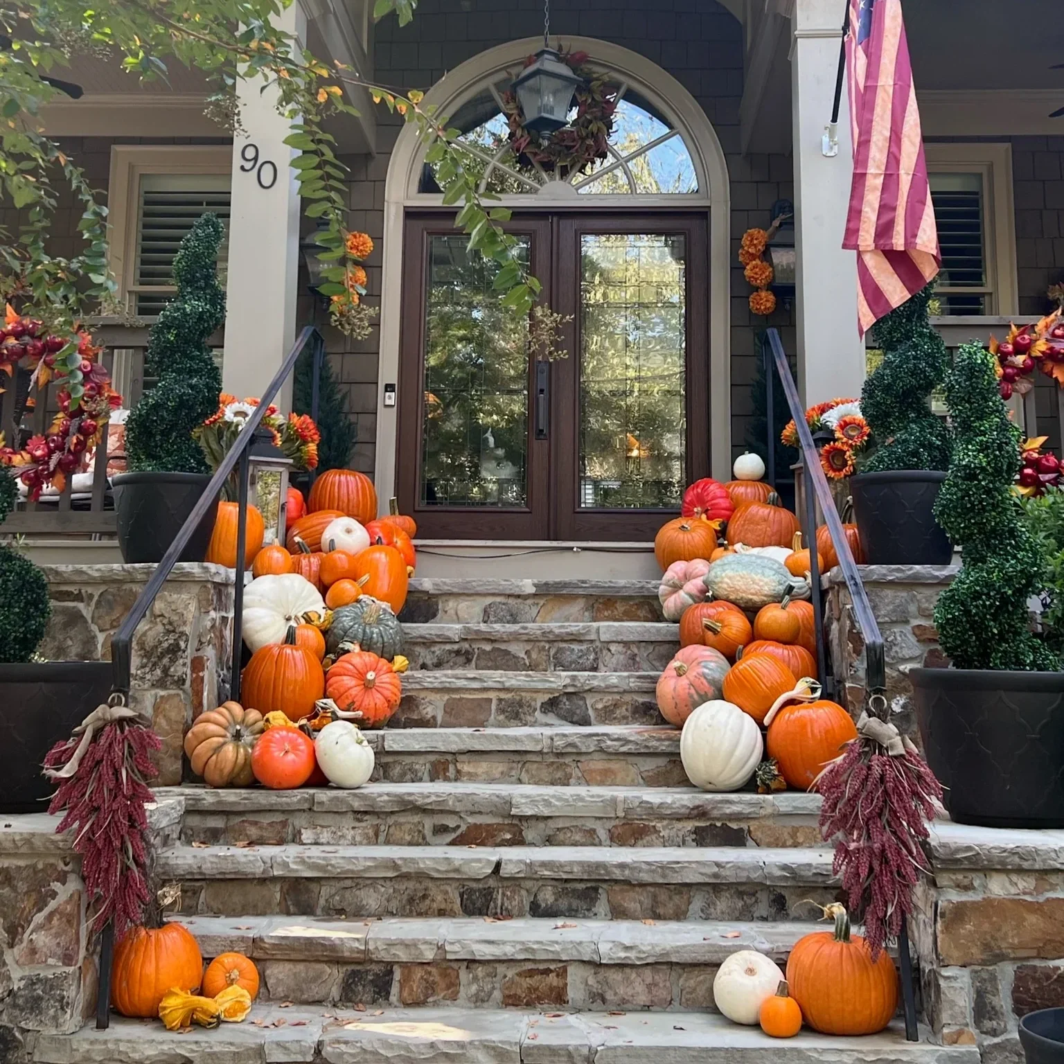 Pumpkin porch decorating and delivery in Metro Detroit, Michigan